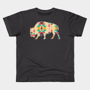 Bison Pattern - 8 Kids T-Shirt